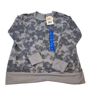 NWT  Sweatshirt Casual Comfy Loungewear Pullover Blue Gray Size L‎